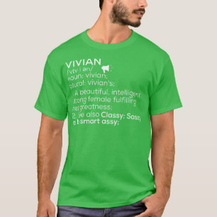 Vivian Name Vivian Definition Vivian Female Name V T-Shirt