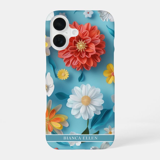 Vivicious Flowers Iphone Case (Back)