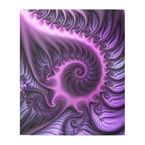 Vivid Abstract Cool Pink Purple Fractal Art Spiral