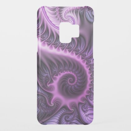 Vivid Abstract Cool Pink Purple Fractal Art Spiral Uncommon Samsung Galaxy S9 Case