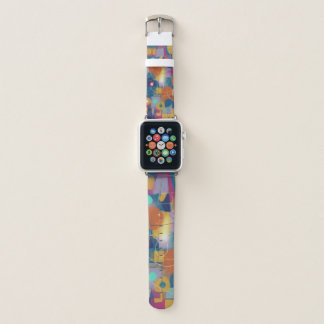 Vivid Abstract Waves Apple Watch Band