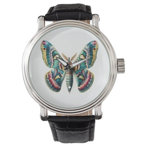 Vivid Aethes Moth IREF651 _ Watercolor Watch