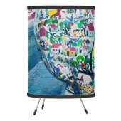 Vivid and Vibrant Mexican Art  Table Lamp (Left)