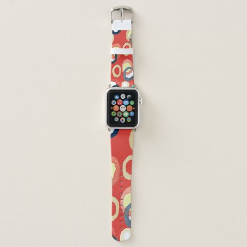 Vivid Aquarelle Abstract Background Art Apple Watch Band