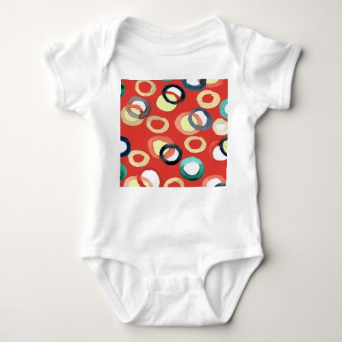 Vivid Aquarelle Abstract Background Art Baby Bodysuit