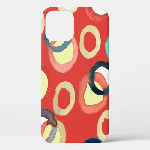 Vivid Aquarelle Abstract Background Art iPhone 12 Case