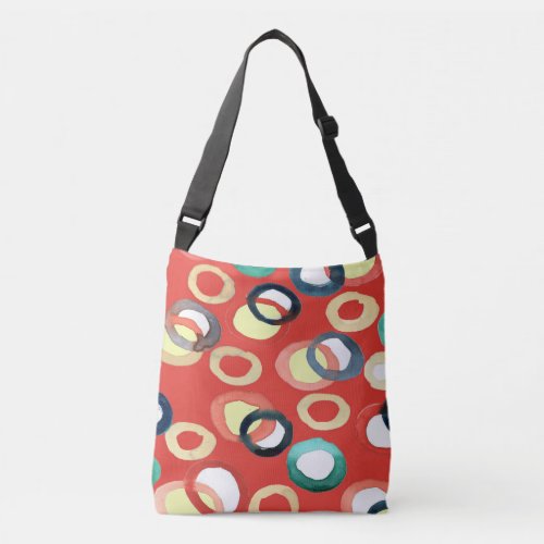 Vivid Aquarelle Abstract Background Art Crossbody Bag