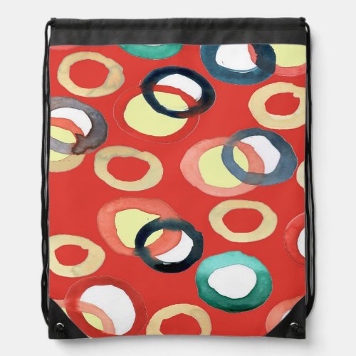 Vivid Aquarelle Abstract Background Art Drawstring Bag