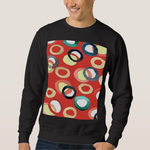 Vivid Aquarelle Abstract Background Art Sweatshirt