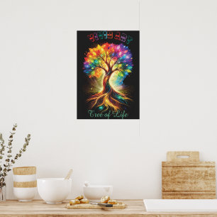 Vivid Art Tree of Life – Nature design Poster