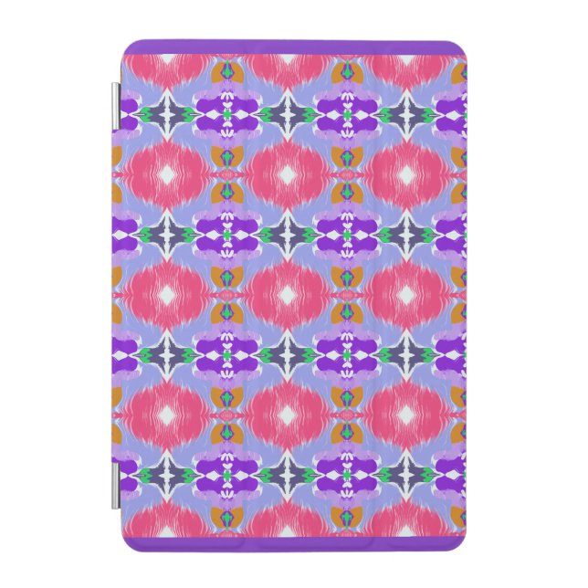 Vivid Aurora Kaleidoscope Electric Bloom iPad Mini Cover (Front)