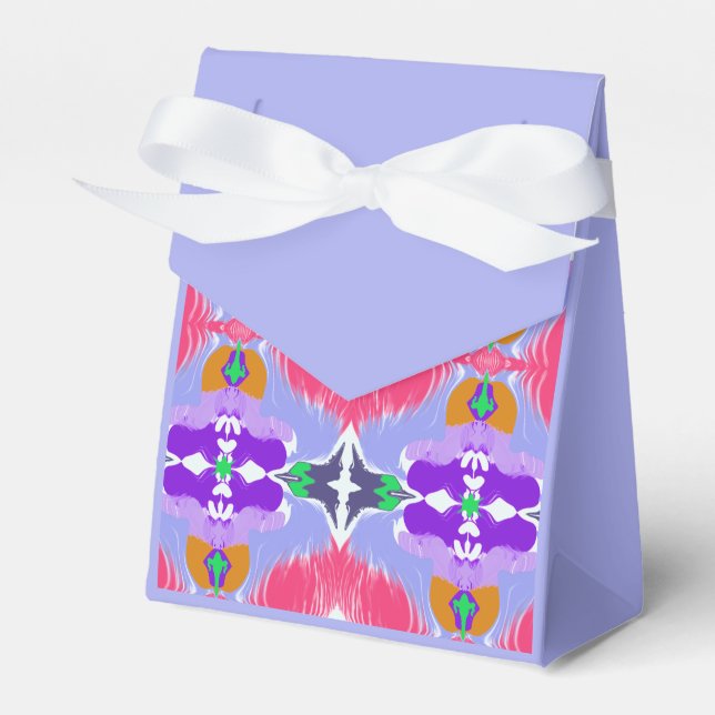 Vivid Aurora Kaleidoscope Electric Favor Boxes (Front Side)