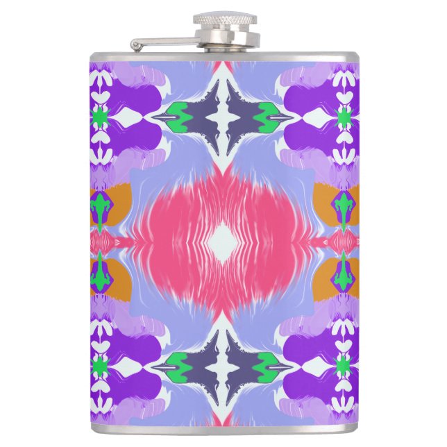 Vivid Aurora Kaleidoscope Electric Flask (Front)