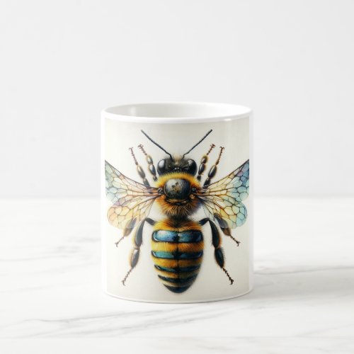 Vivid Bee IREF769 _ Watercolor Coffee Mug