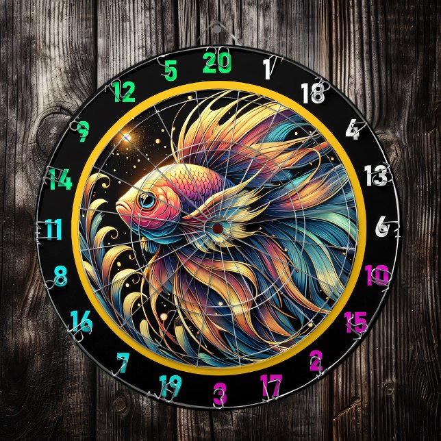 Vivid Betta Fish Dartboard Charm (Creator Uploaded)