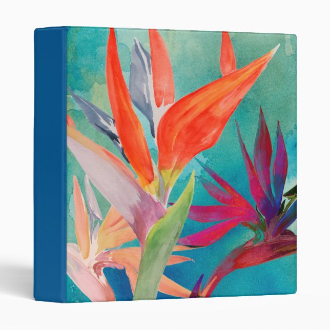 Vivid Birds of Paradise 3 Ring Binder (Front/Spine)