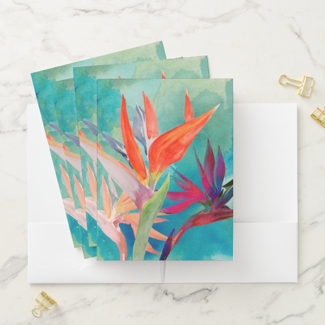 Vivid Birds of Paradise Pocket Folder (In Situ)