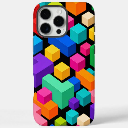 Vivid Blockscape iPhone 16 Pro Max Case