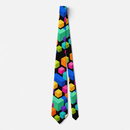 Vivid Blockscape Neck Tie