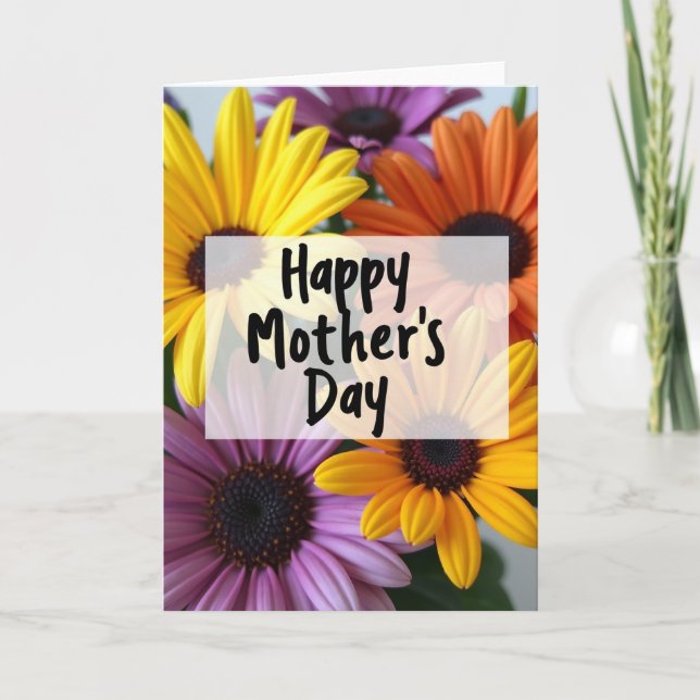 Vivid Blossom Mothers Day Card (Front)