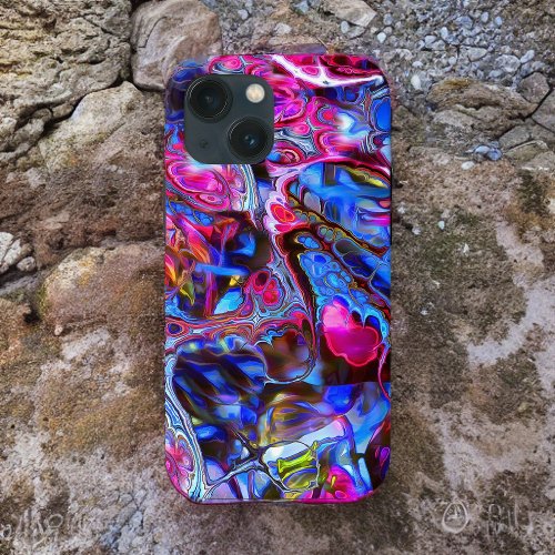 Vivid Blue and Hot Pink Case Mate Phone Case