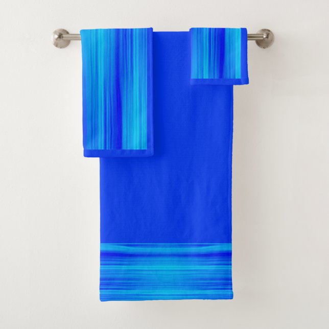Vivid Blue Bath Towel Set (Insitu)