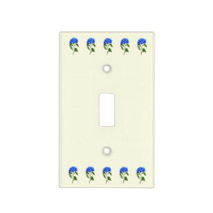 Vivid Blue Hydrangea Light Switch Cover