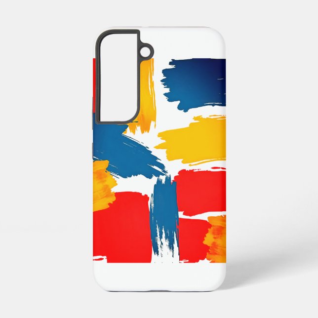 Vivid Brushstroke Galaxy S22 Ultra Case (Back)