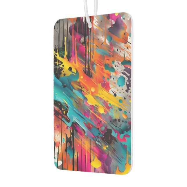 Vivid Chaos Splash Graffiti Air Freshener (Left)