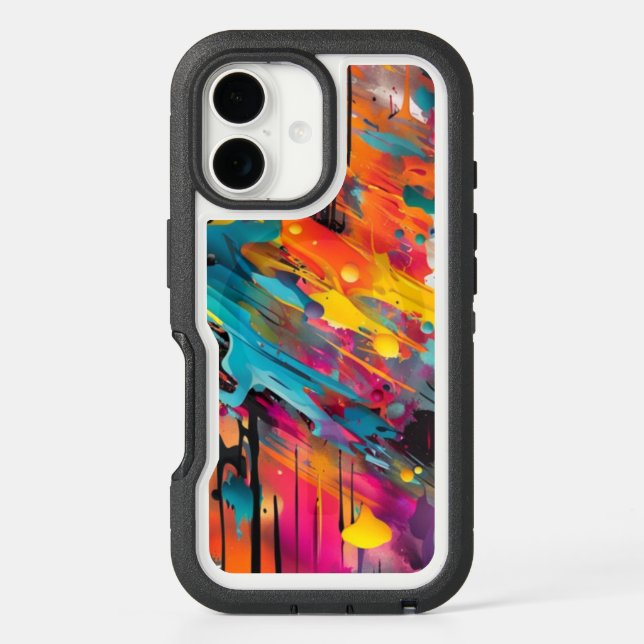 Vivid Chaos Splash Graffiti Otterbox iPhone Case (Back)