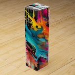 Vivid Chaos Splash Graffiti Wine Box
