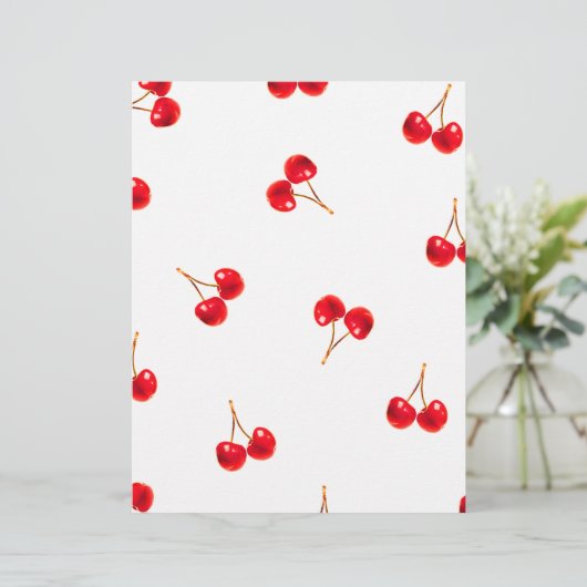 Vivid Cherry Pattern (Standing Front)