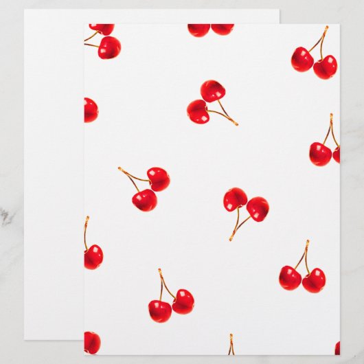 Vivid Cherry Pattern (Front/Back)