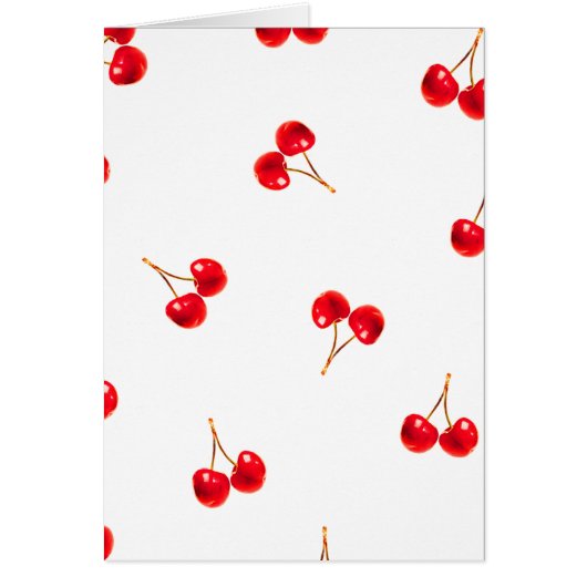 Vivid Cherry Pattern Cards (Front)