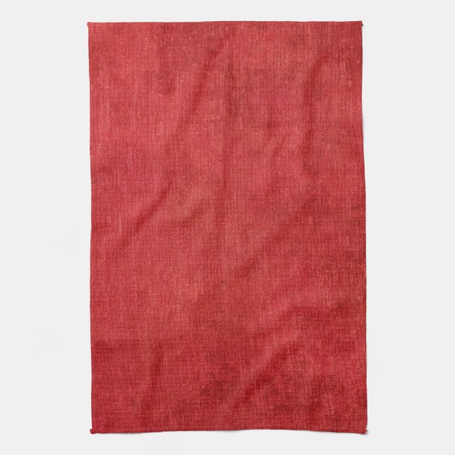 Vivid Christmas Red Holiday Home Decor Kitchen Towel (Vertical)