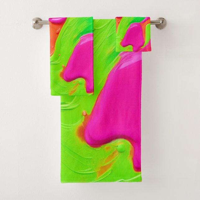 Vivid Color Fusion Bath Towel Set (Insitu)