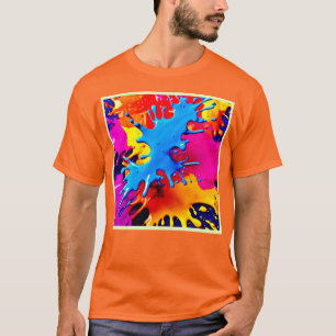 Vivid Color Splash Art T-Shirt