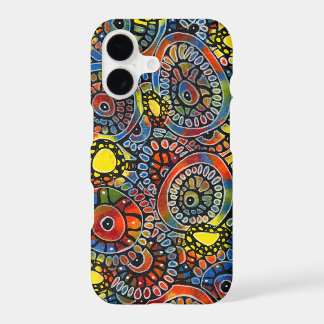 Vivid Colorful Oval Corals Original Abstract Art iPhone 17 Case
