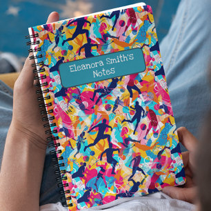 Vivid Colorful Various Sports Back to School Notebook
