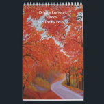 Vivid Colors Original Acrylic Paintings  Calendar<br><div class="desc">Scenes from the USA, Switzerland, Canada, Korea and so on., all original artwork from paintings created by © Reggie Hart, the Thrifty Painter. Bright and colorful, one of a kind artwork. Give the uniqe gift for an anniversary, Christmas or your favorite holiday. From our Zazzle workshop we make the greatest...</div>