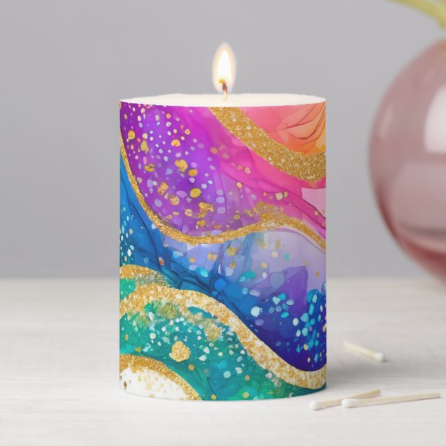 Vivid Colors, Rainbow Candle  (In Situ)