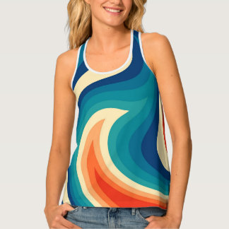 Vivid Colors Retro Pop Art Women's Tank Top