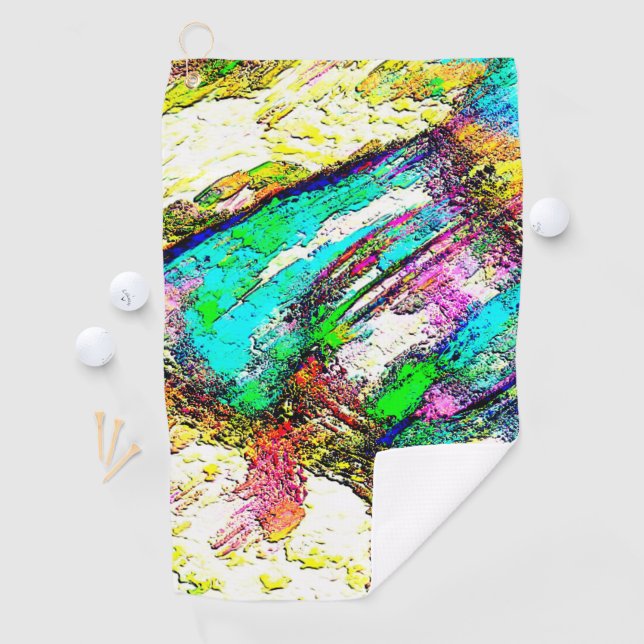 Vivid colors - Rustic and rough like roughcast Golf Towel (InSitu)