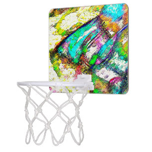 Vivid colors - Rustic and rough like roughcast Mini Basketball Hoop