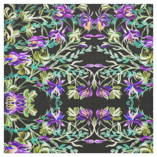 Vivid Columbine Fabric