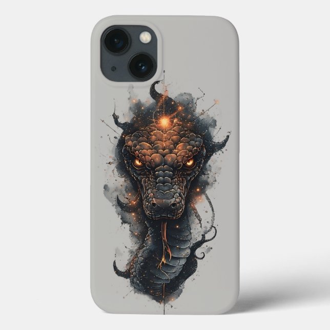 Vivid Cosmic Serpent With Expansive Space Case-Mate iPhone Case (Back)