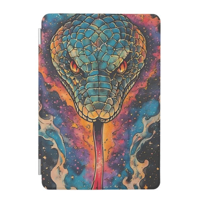Vivid Cosmic Serpent With Expansive Space iPad Mini Cover (Front)