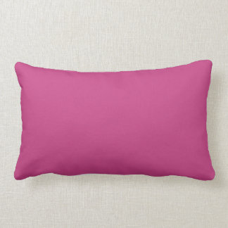 Vivid Dark Pink Solid Color - Colour Trends - Hue Lumbar Pillow
