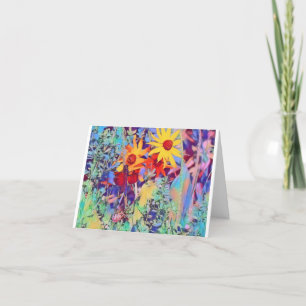 Vivid Dragonfly Susan Letterpress Thank You Card