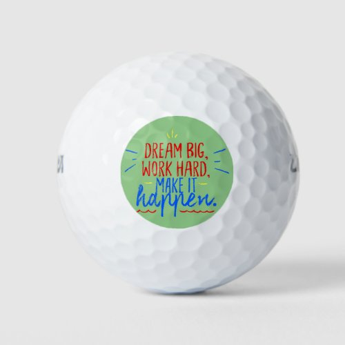 Vivid Dreams Ambition in Color Golf Balls